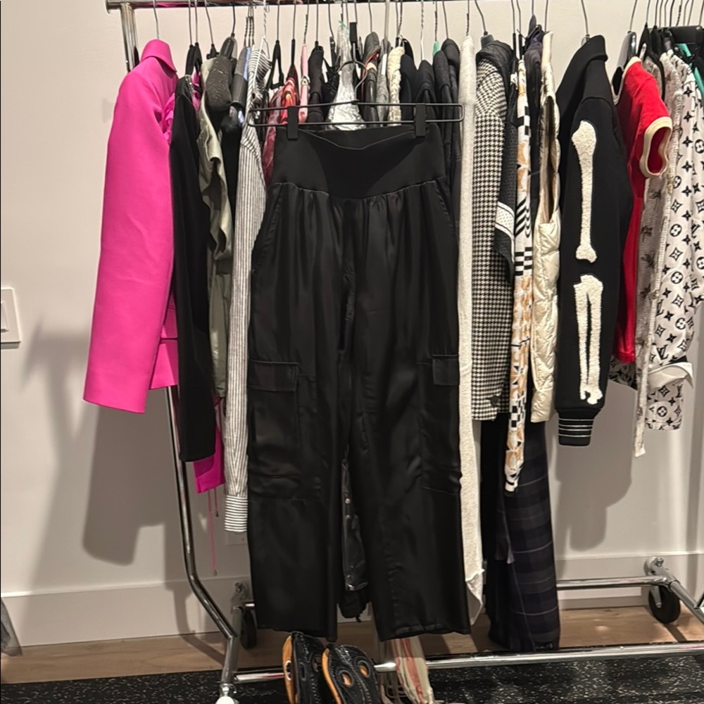 Alice + Olivia Black Wide Leg Pants